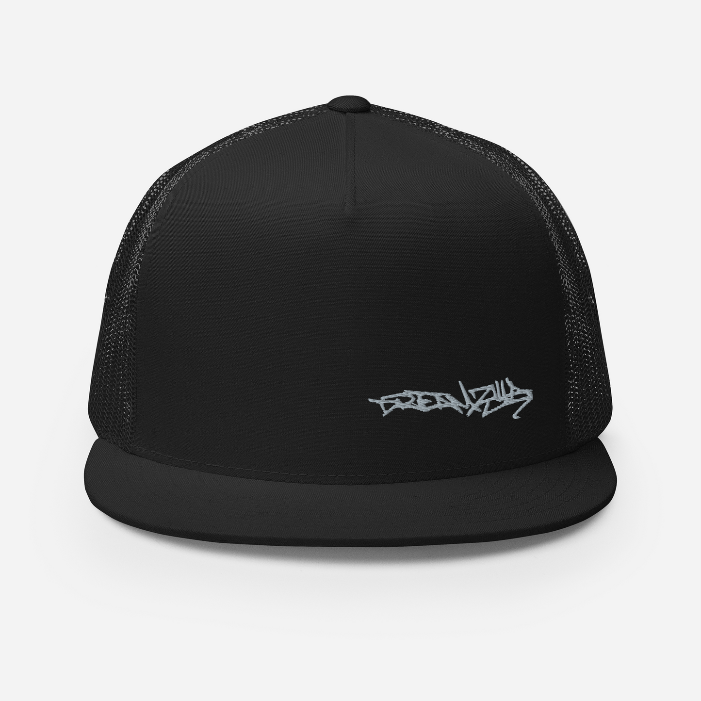 Graffiti Tag Trucker Cap in Black