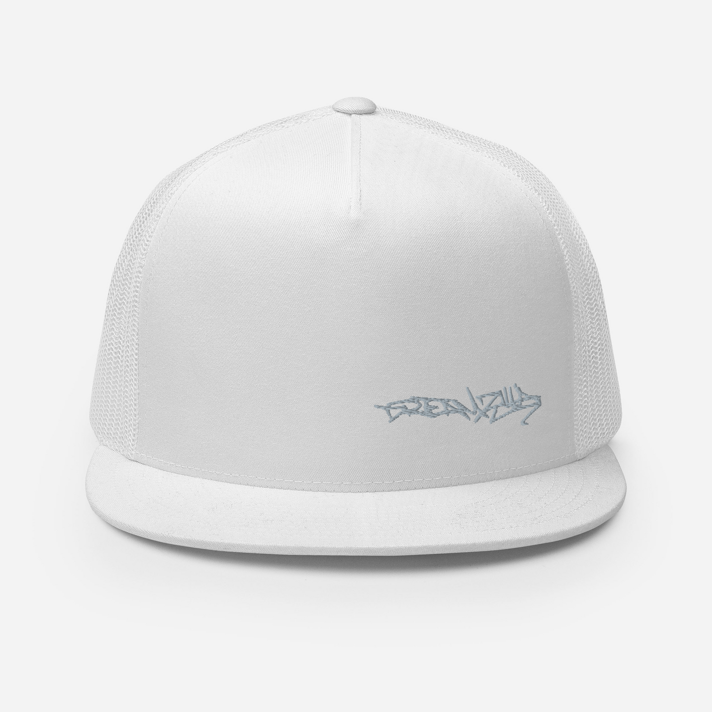 Graffiti Tag Trucker Cap in White