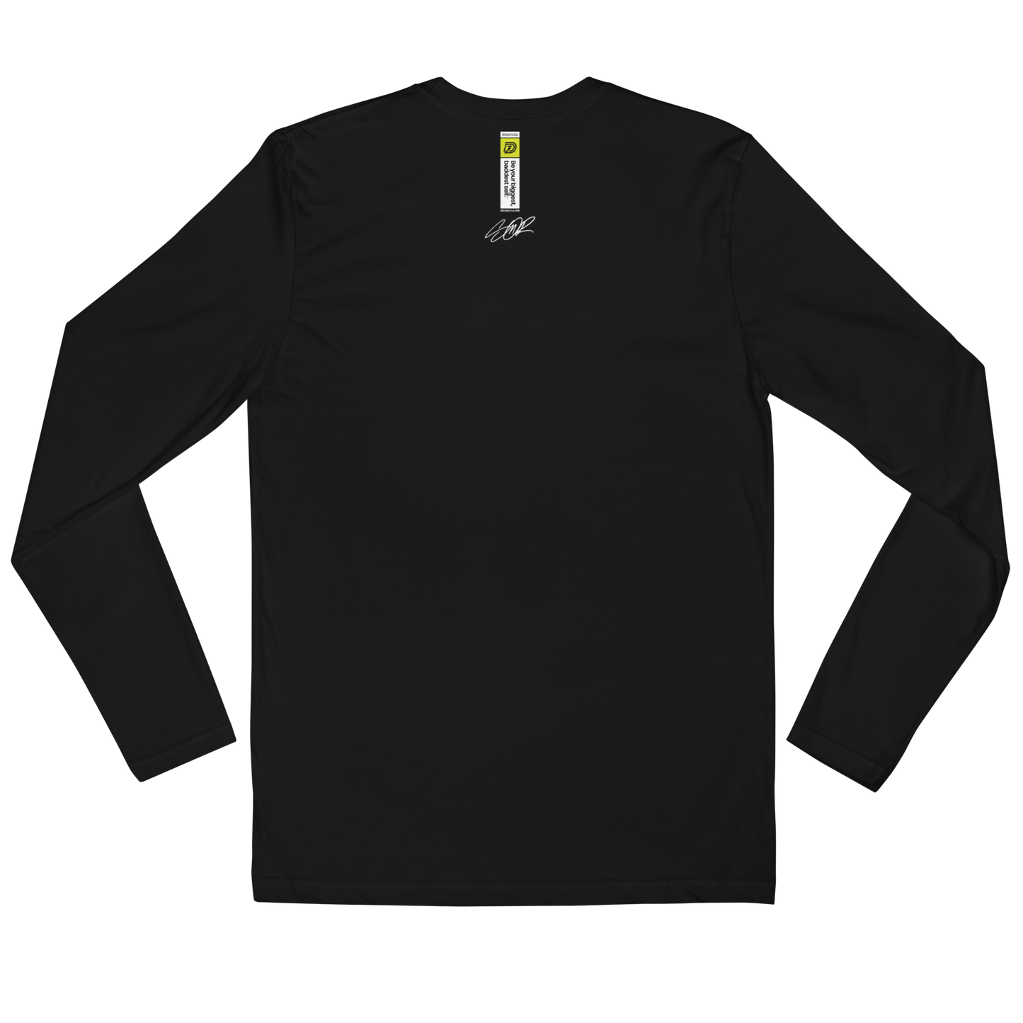 Back of Graffiti Wildstyle 2 by Sanitor Long Sleeve Fitted Crew in Black