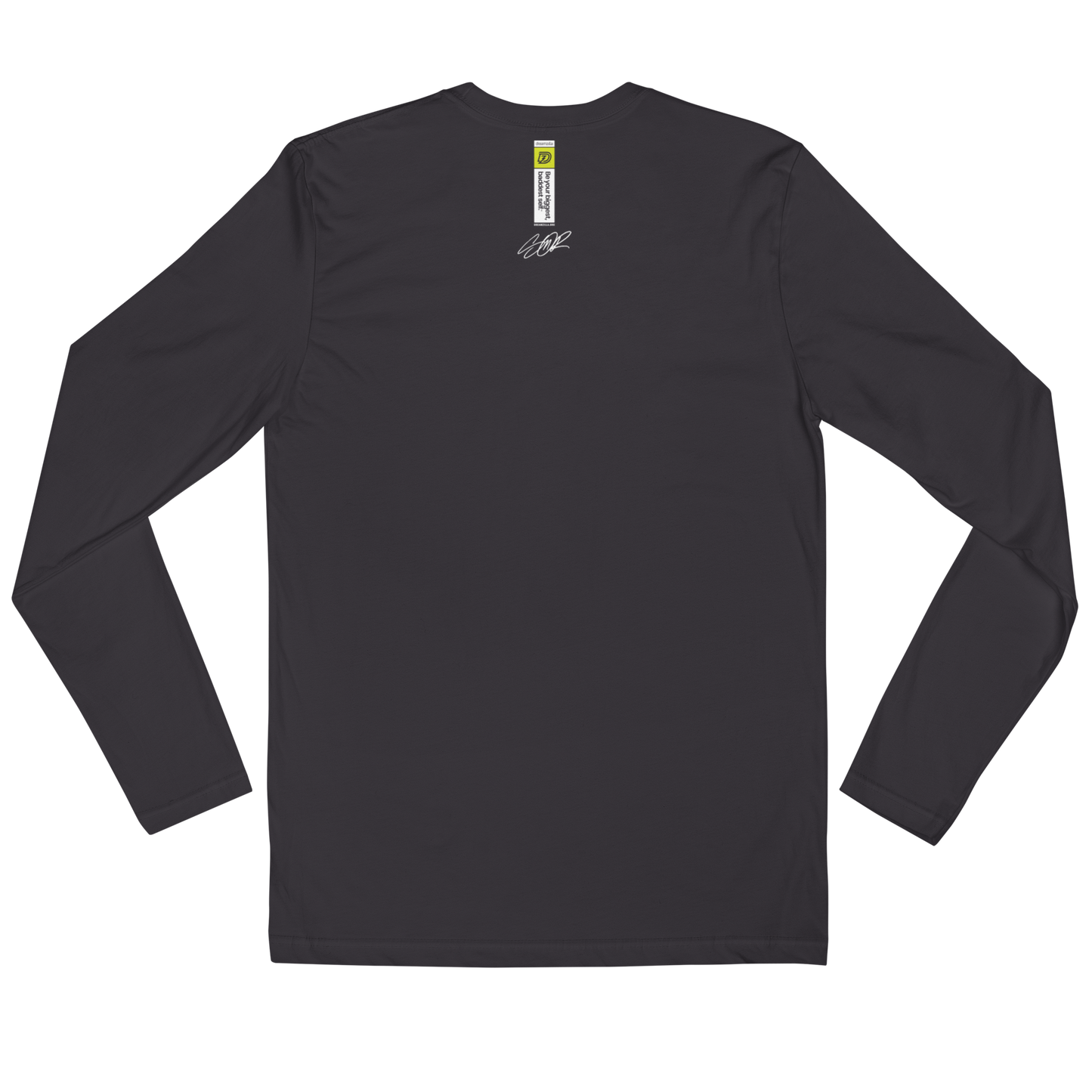 Back of Graffiti Wildstyle 2 by Sanitor Long Sleeve Fitted Crew in Heavy Metal