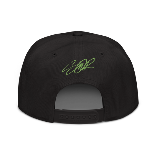 Back of Graffiti DZA Snapback by Sanitor in Black