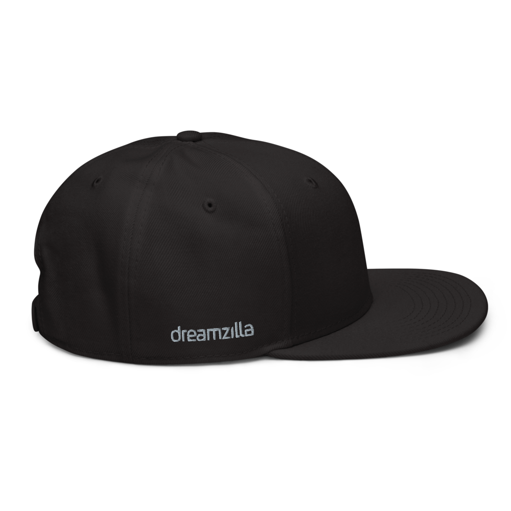 Right Side of DZ Snapback in Black