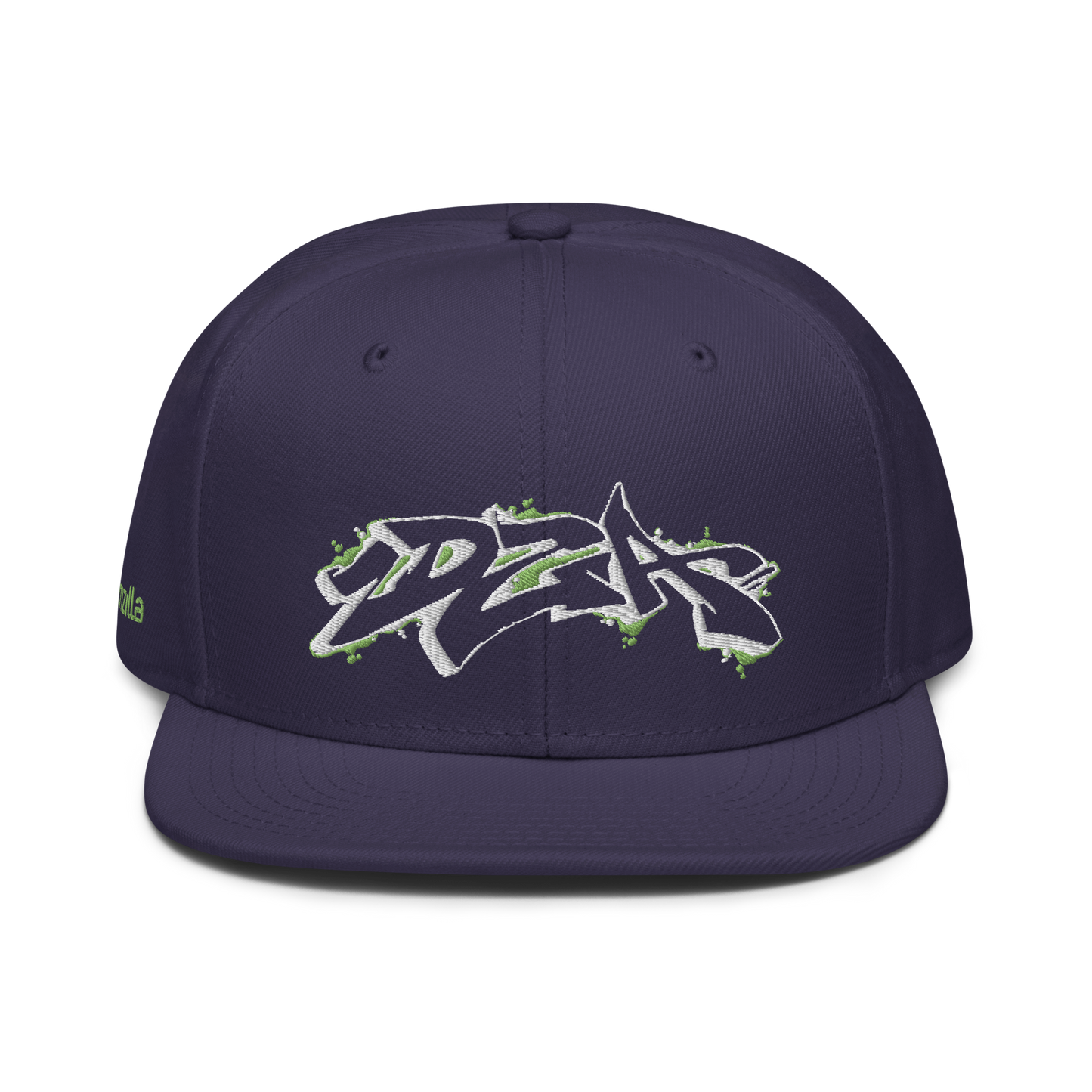 Graffiti DZA Snapback by Sanitor in Navy Blue