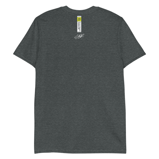 Back of Graffiti Wildstyle 2 by Sanitor Unisex Short Sleeve Tee in Dark Heather