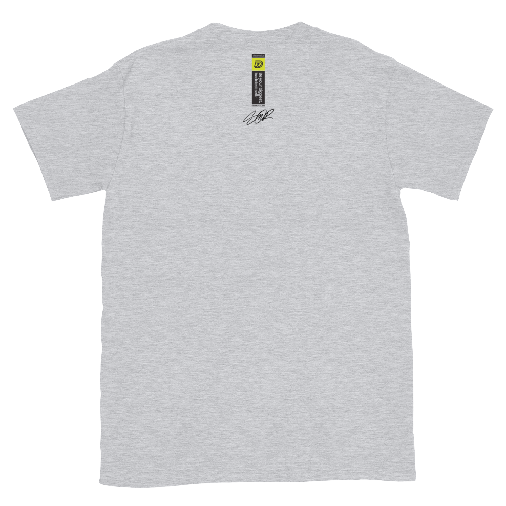 Back of Graffiti Wildstyle 2 by Sanitor Unisex Short Sleeve Tee in Sport Grey
