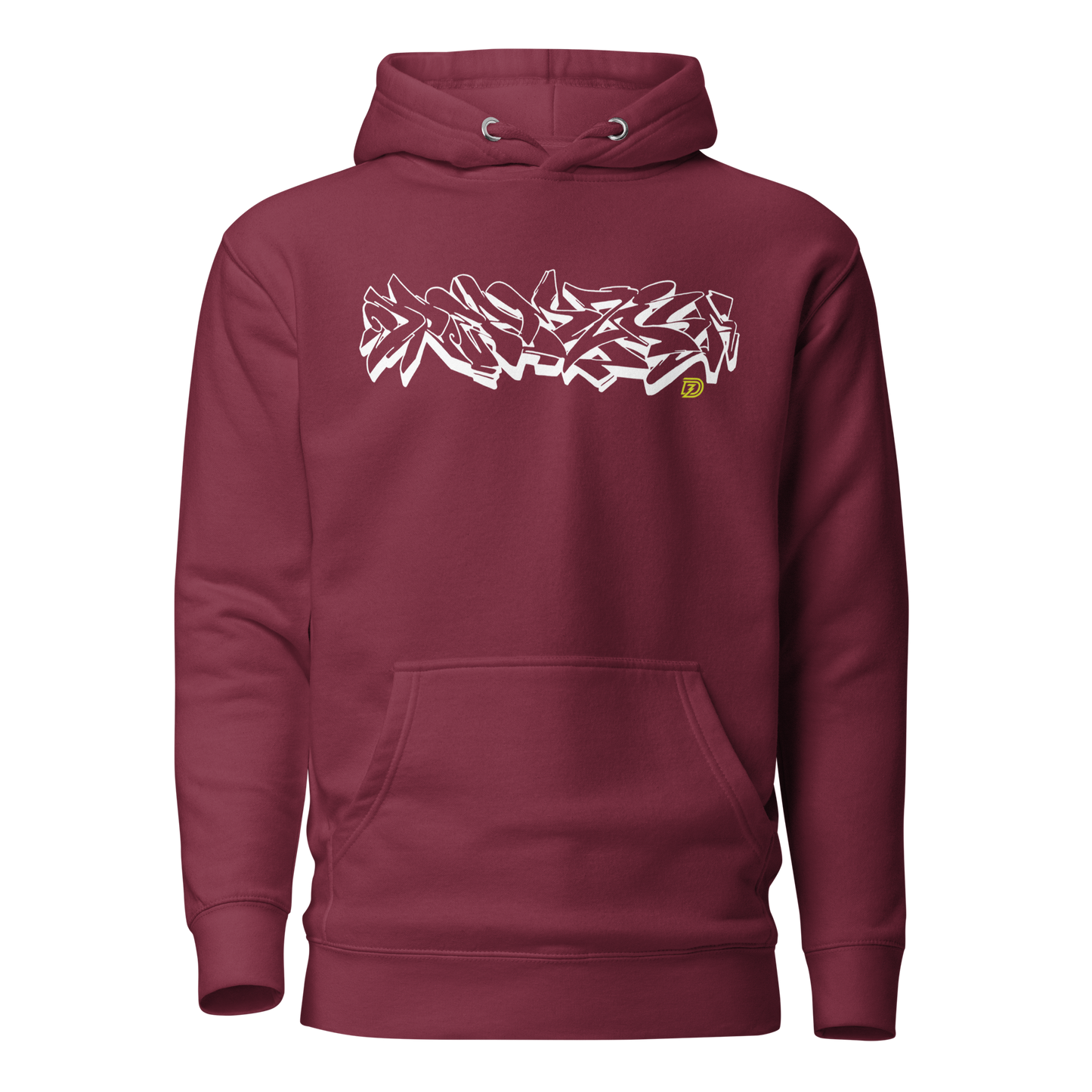 Graffiti Wildstyle 2 by Sanitor Unisex Hoodie in Maroon