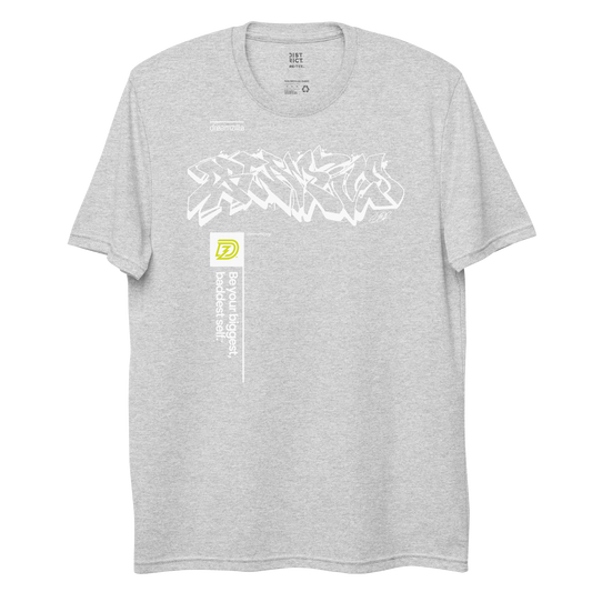 Graffiti Wildstyle by Sanitor ByBBS Unisex Recycled Short Sleeve Tee in Light Heather Grey