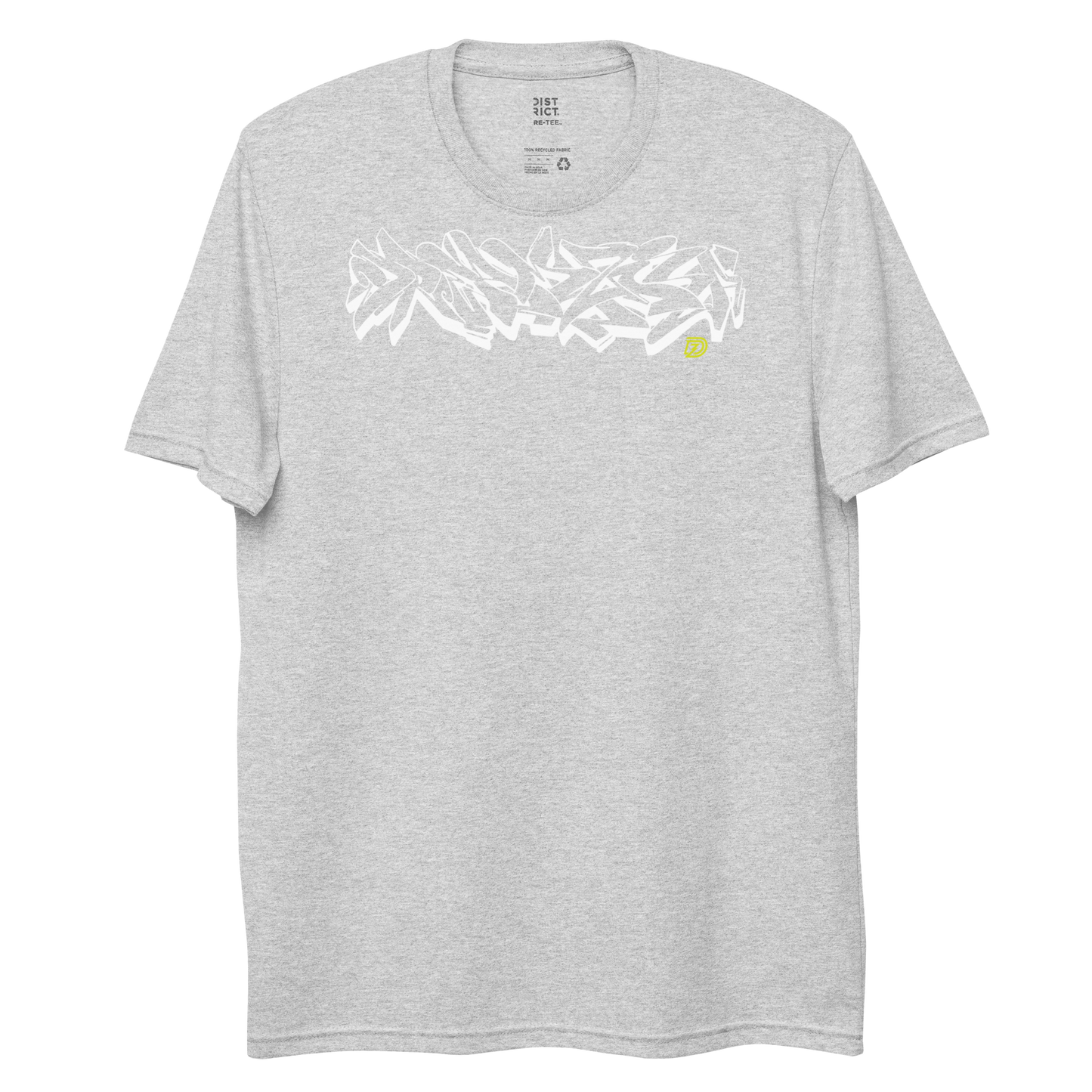Graffiti Wildstyle 2 by Sanitor Unisex Recycled Short Sleeve Tee in Light Heather Grey