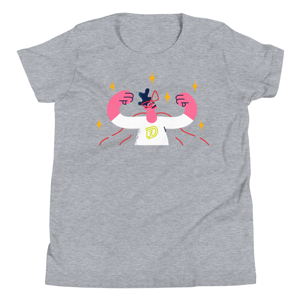 Big Bad Hero Youth Tee in Athletic Heather