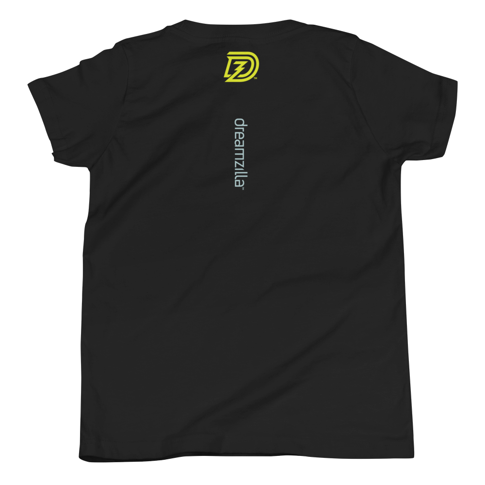 Back of Big and Bad - Youth Short Sleeve T-Shirt in Black