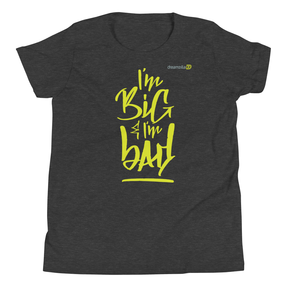 Big and Bad - Youth Short Sleeve Tee in Dark Grey Heather