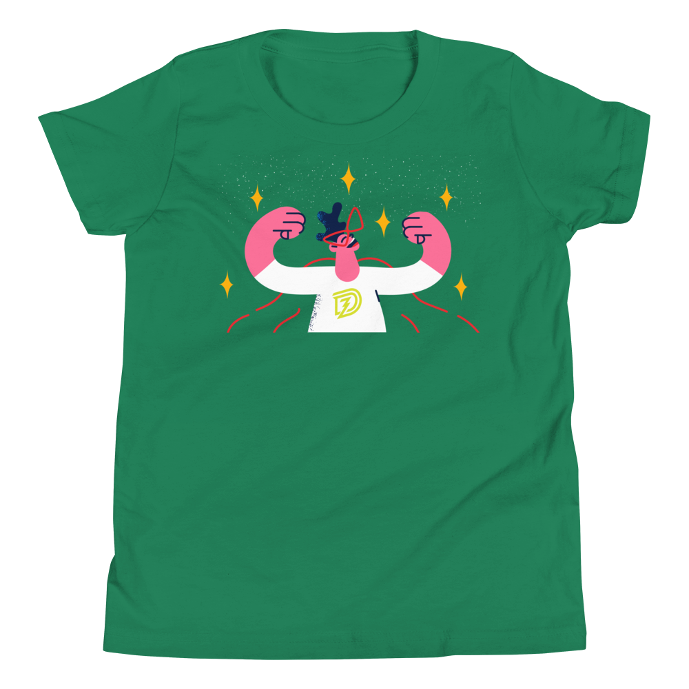 Big Bad Hero Youth Tee in Kelly