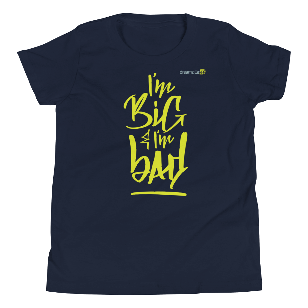 Big and Bad - Youth Short Sleeve T-Shirt in Navy