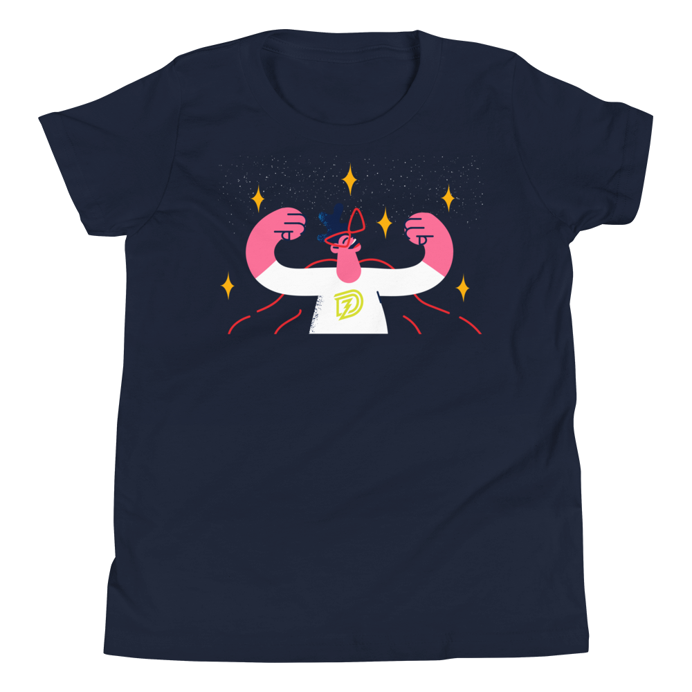 Big Bad Hero Youth Tee in Navy