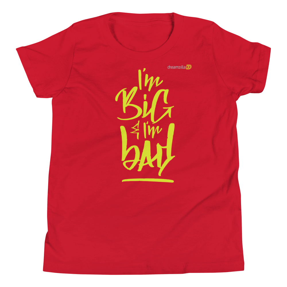 Big and Bad - Youth Short Sleeve T-Shirt in Red