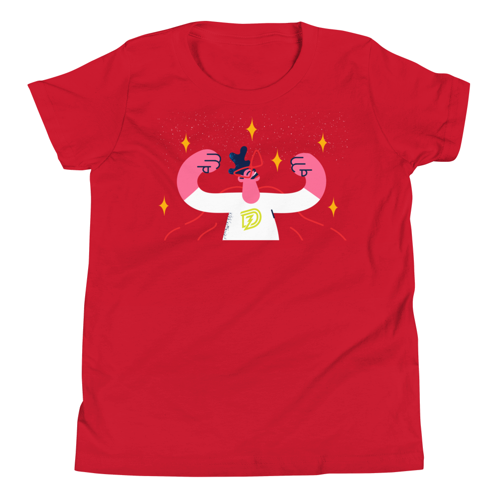 Big Bad Hero Youth Tee in Red
