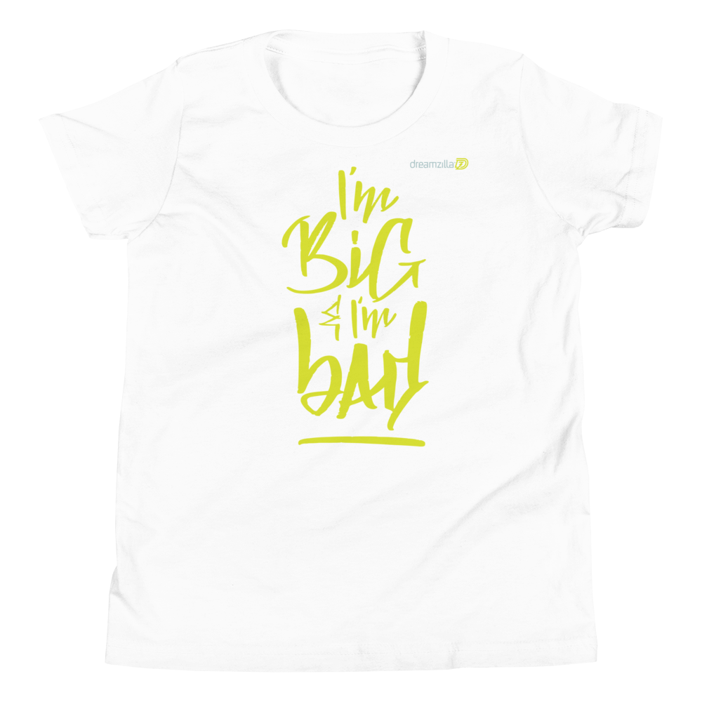 Big and Bad - Youth Short Sleeve T-Shirt in White