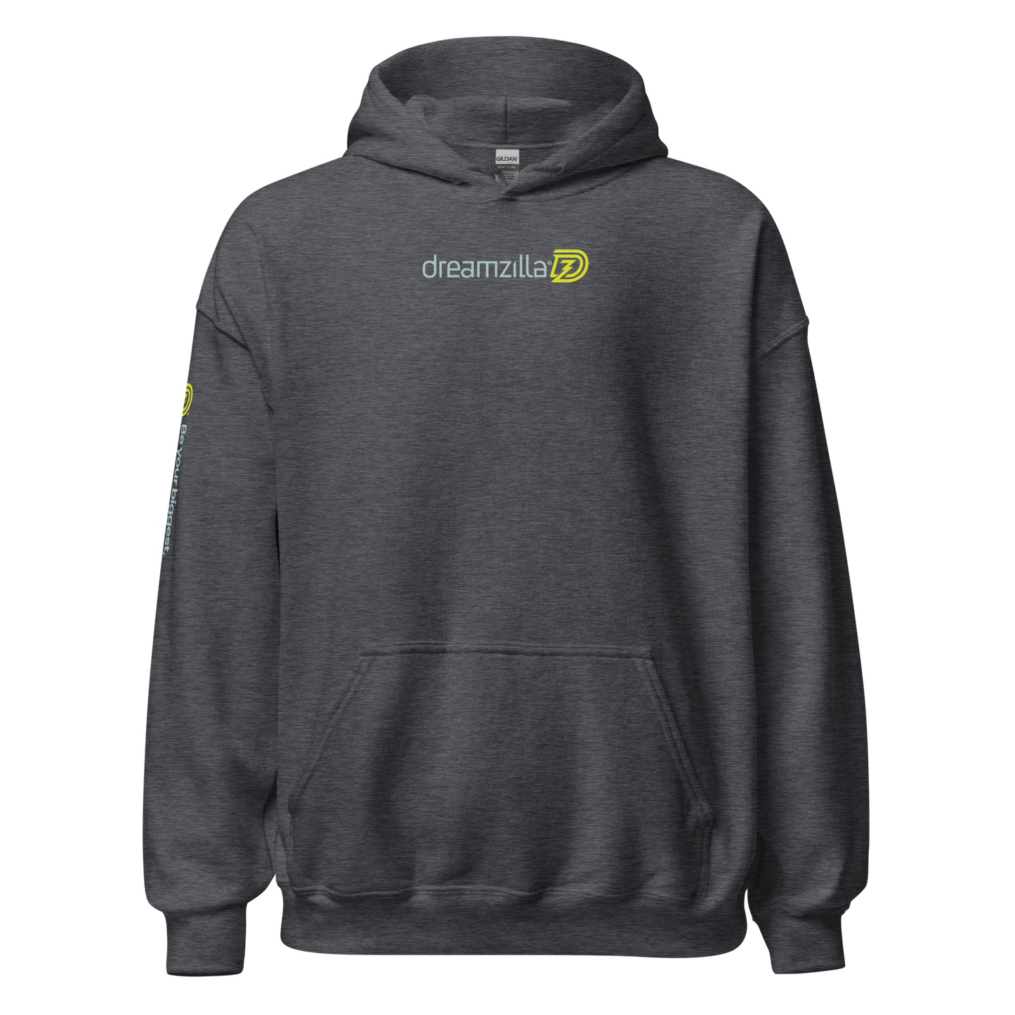 Dreamzilla Backbone Unisex Hoodie in Dark Heather