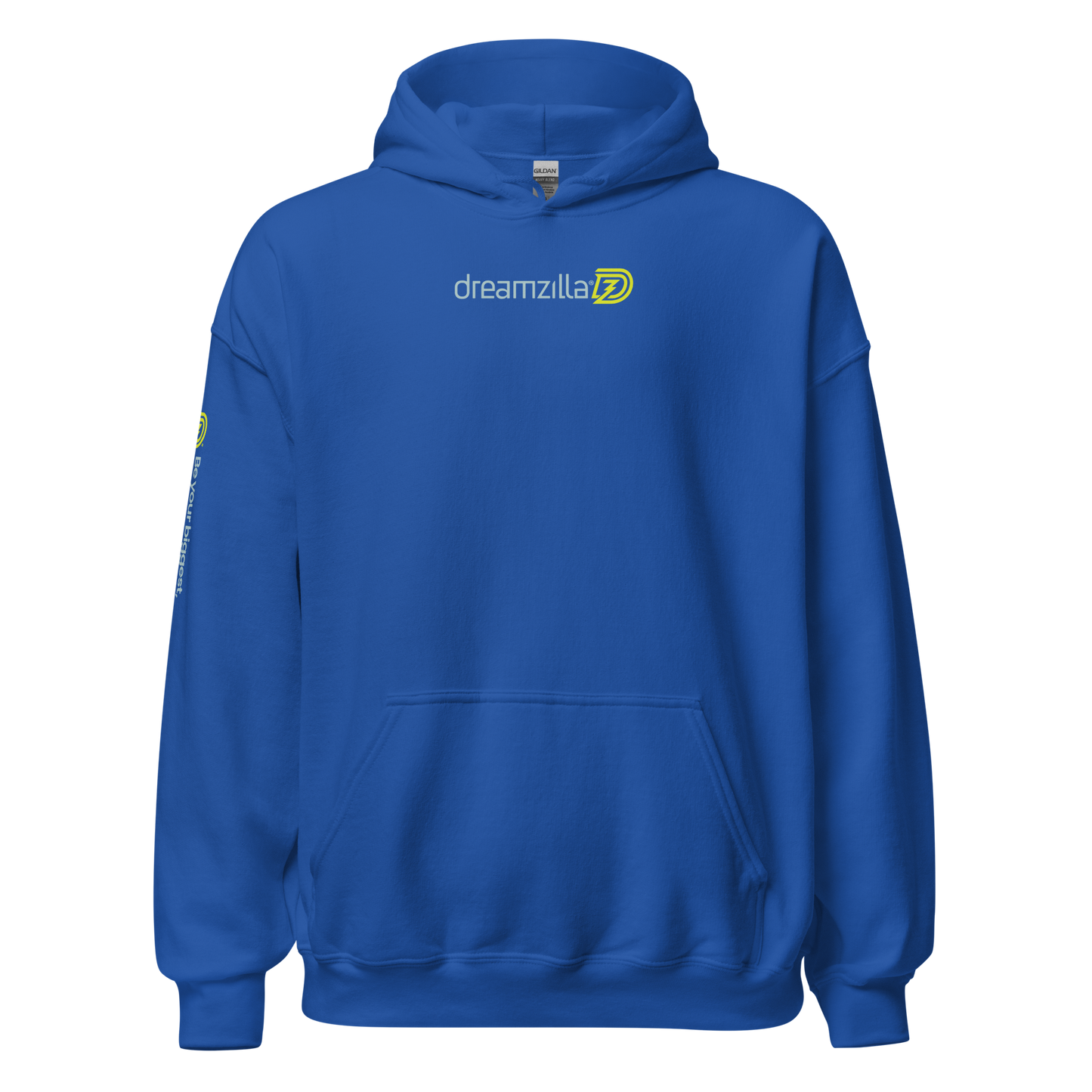 Dreamzilla Backbone Unisex Hoodie in Royal Blue