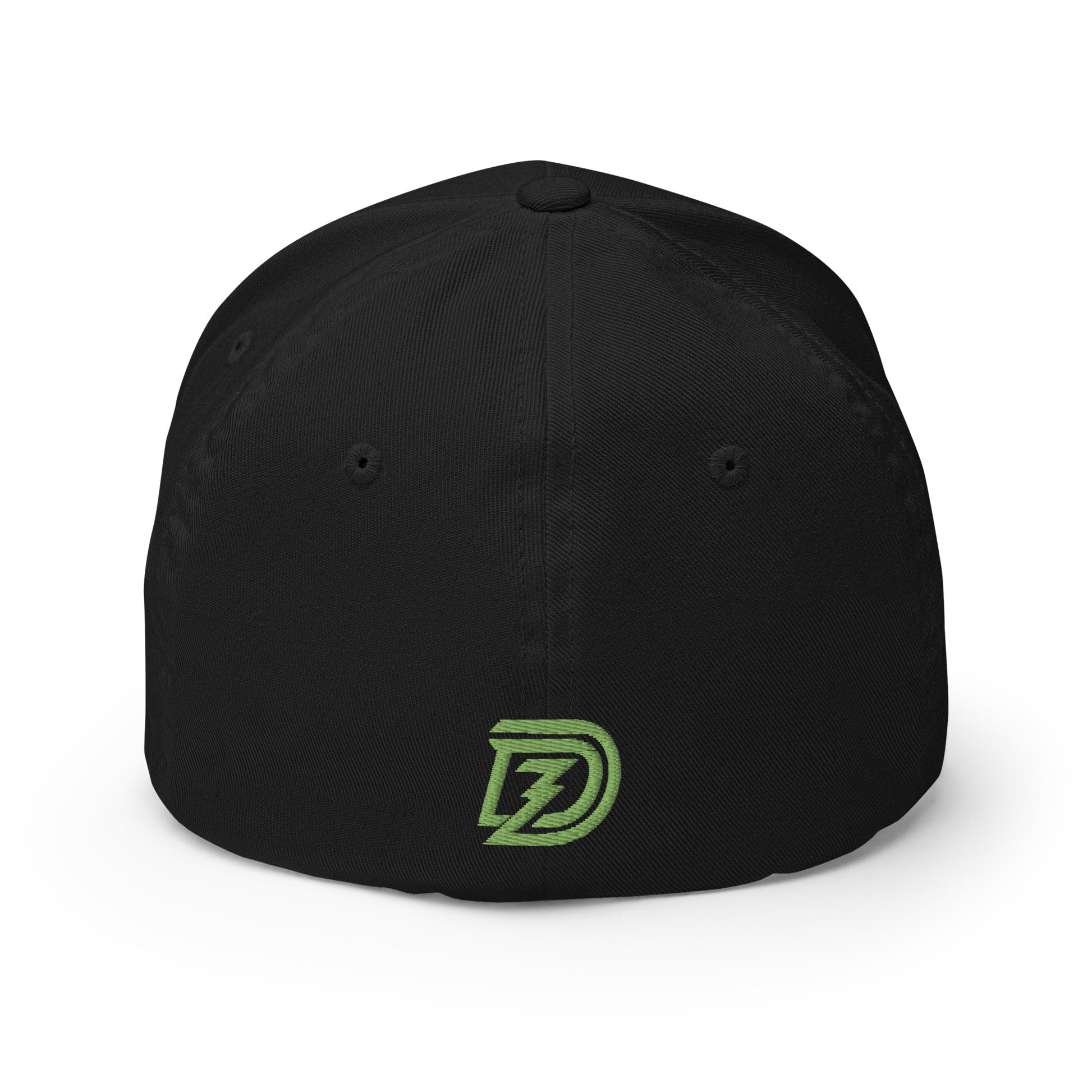 Back of Dreamzilla Flexfit Cap in Black