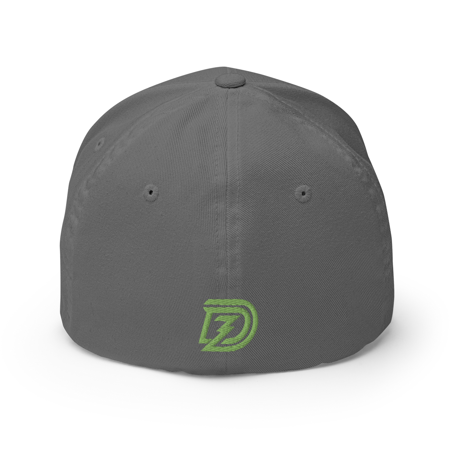 Back of Dreamzilla Flexfit Cap in Grey