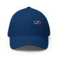 Neurodiversity Rainbow Infinity Flexfit Cap in Royal Blue