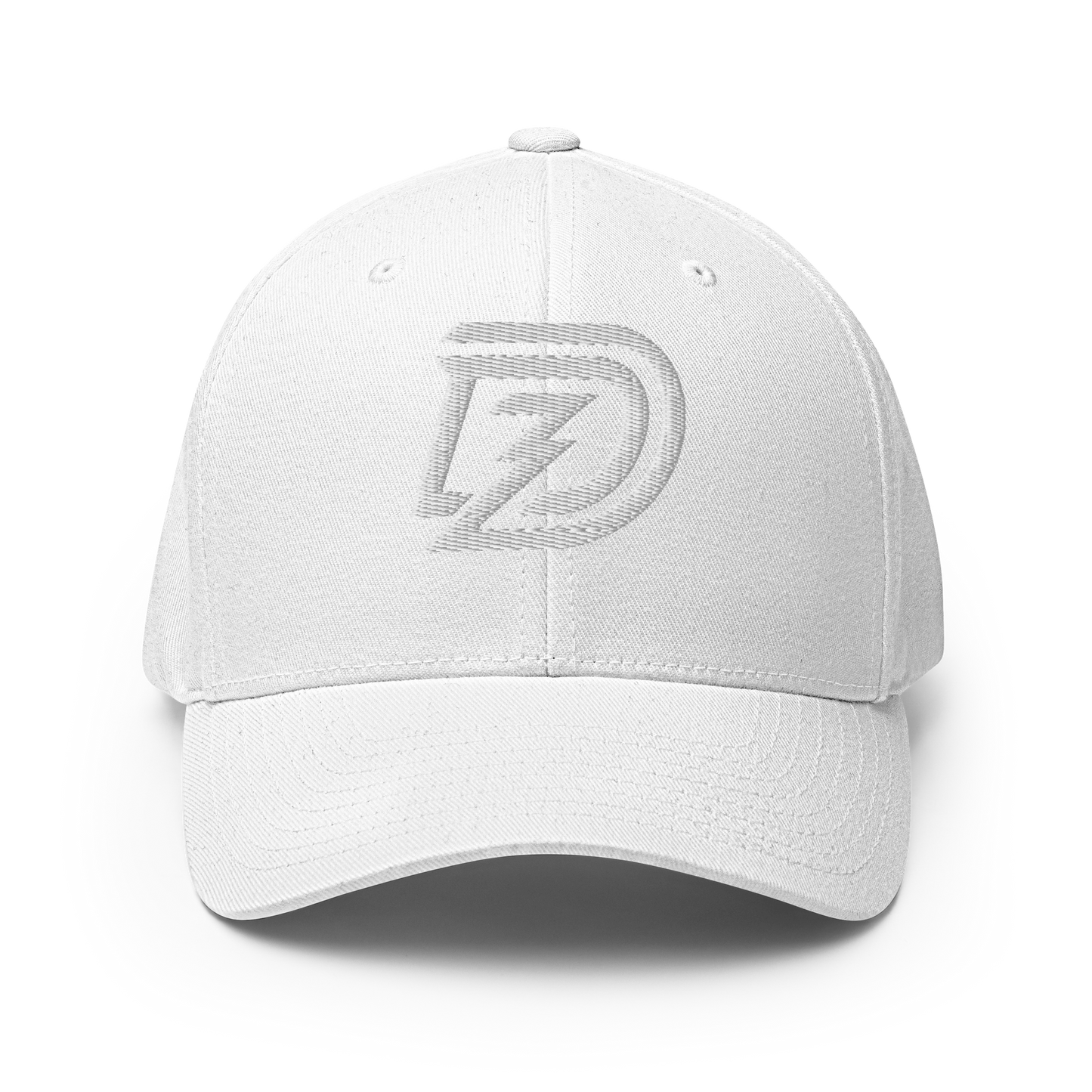 DZ Monochrome 3D Puff Flexfit Cap in White