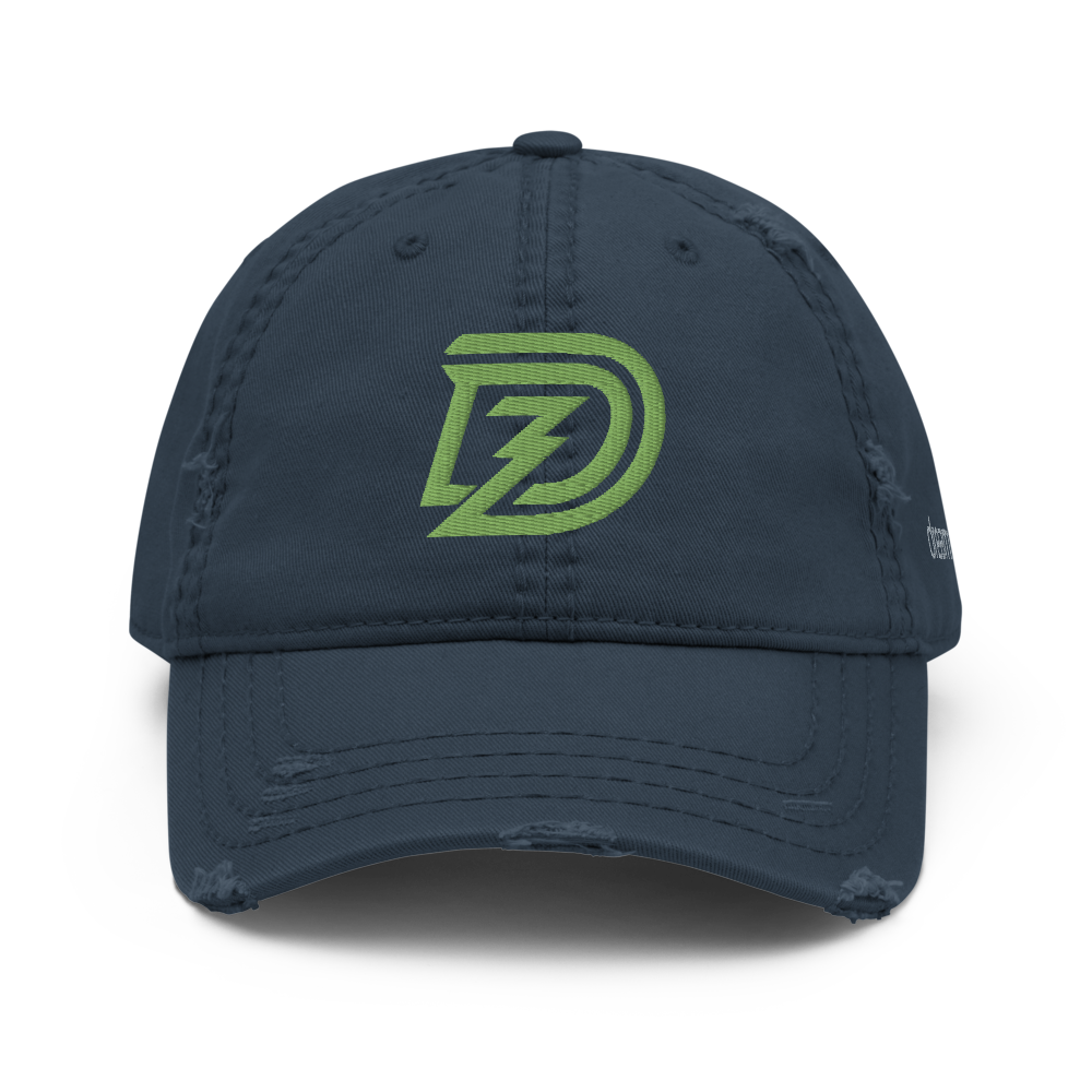 DZ Distressed Dad Cap in Navy