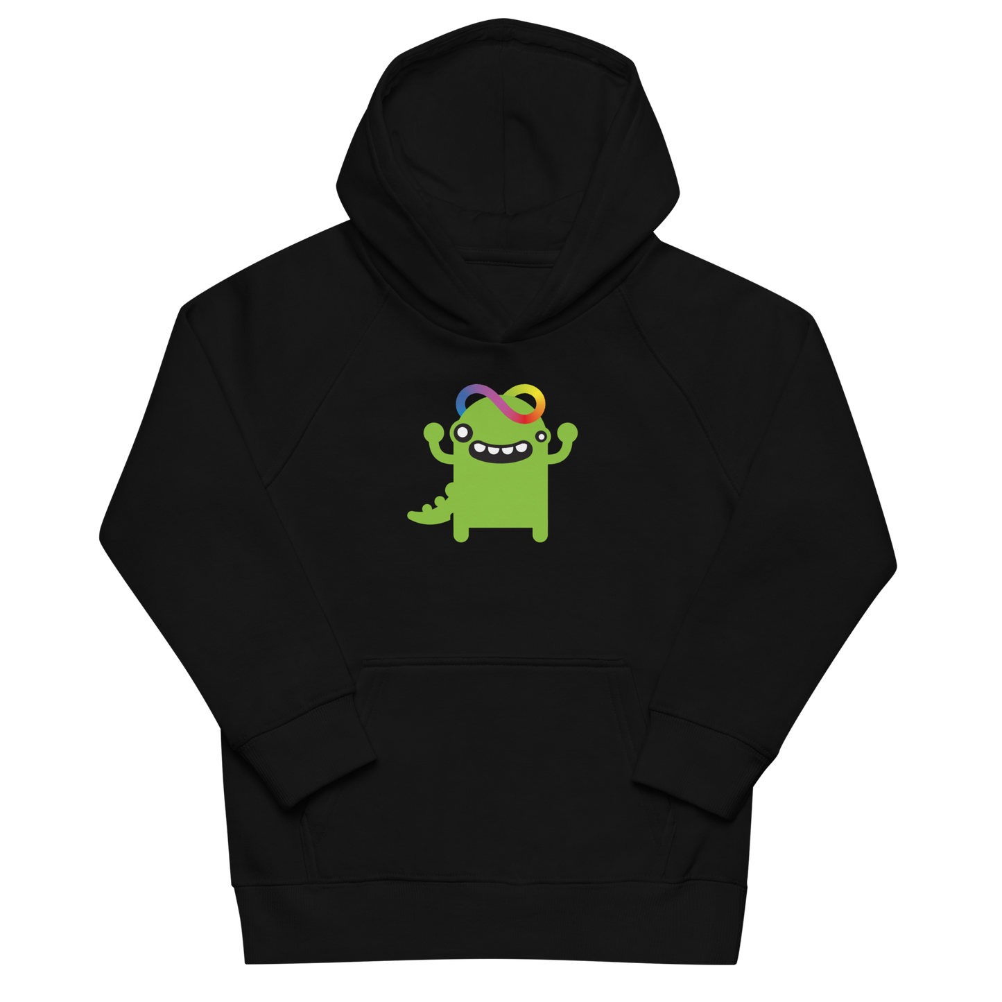 Baby Zilla Kids Eco-Friendly Hoodie in Black