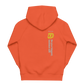Back design of Baby Zilla Kids Eco-Friendly Hoodie in Burnt Orange