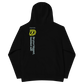 Back of DZ Kids Fleece Hoodie in Black