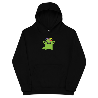 Baby Zilla Kids Fleece Hoodie in Black