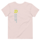 Back of Baby Zilla Kids Eco-Friendly Short Sleeve Tee in Candy Pink