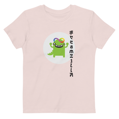 Baby Zilla Kids Eco-Friendly Short Sleeve Tee in Candy Pink