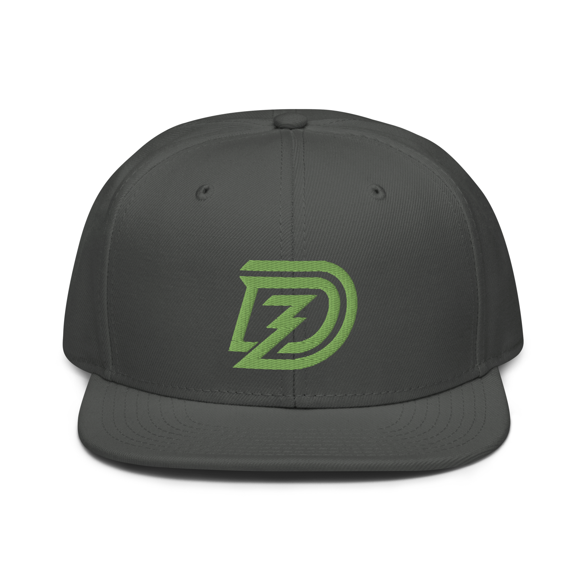 DZ 3D Puff Snapback in Charcoal Gray