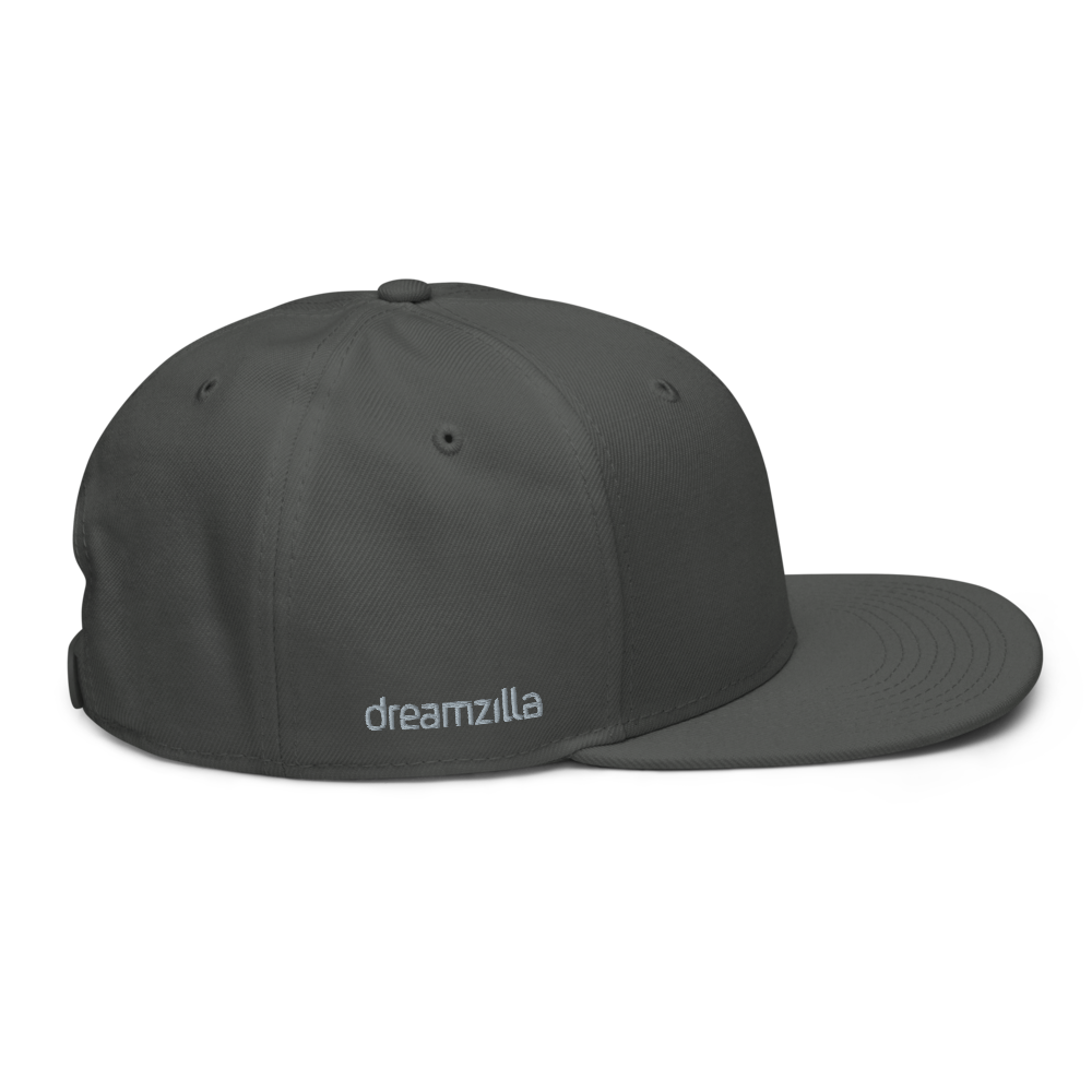 Right Side of DZ Snapback in Charcoal Gray