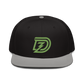 DZ 3D Puff Snapback in Black with Gray Brim
