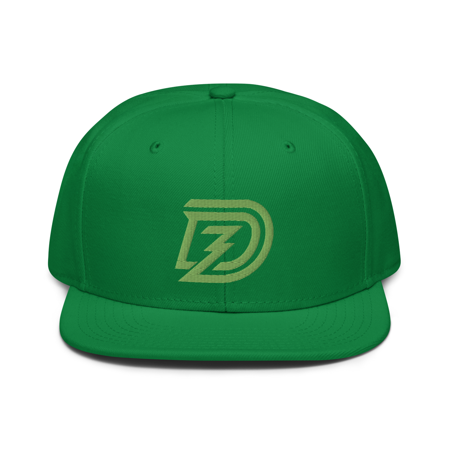 DZ 3D Puff Snapback in Kelly Green