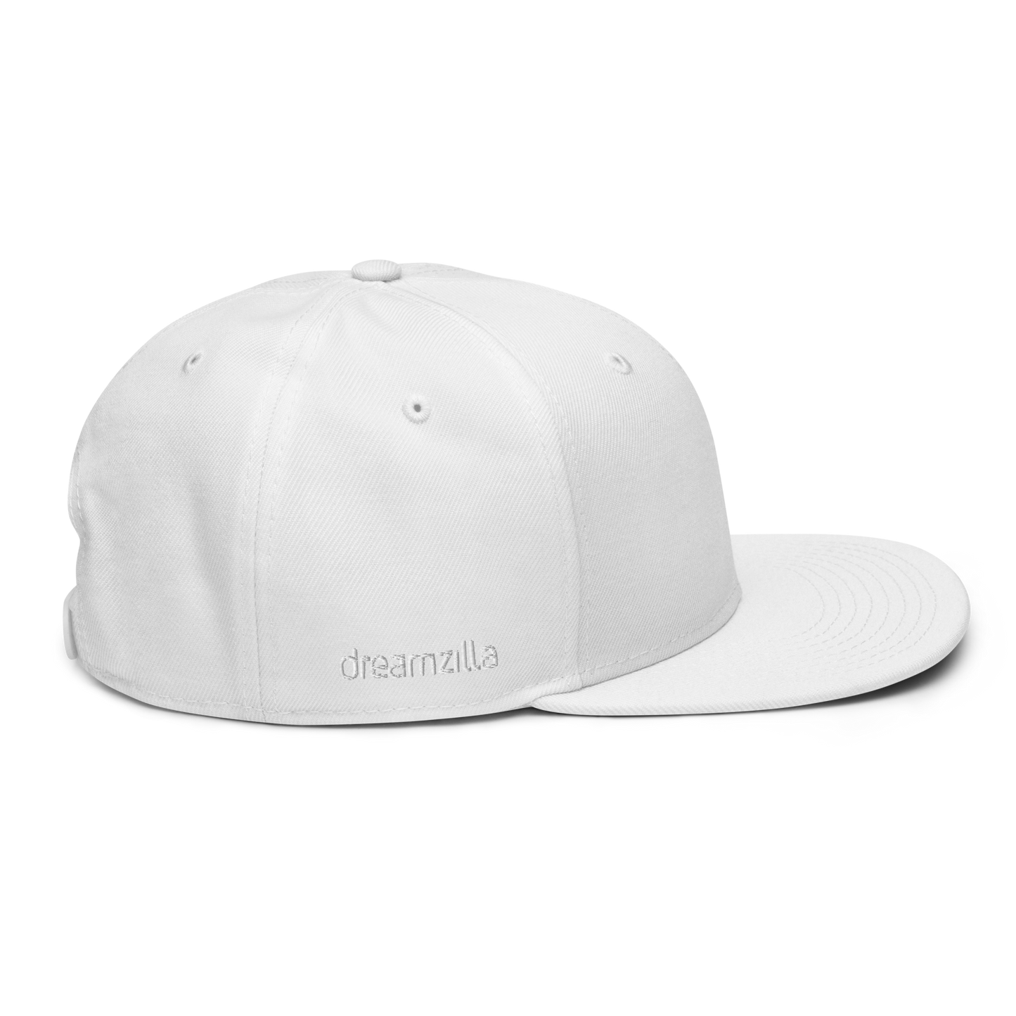 Right Side of DZ Monochrome Snapback in White