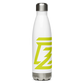 Right Side of Stainless Steel Water Bottle in White