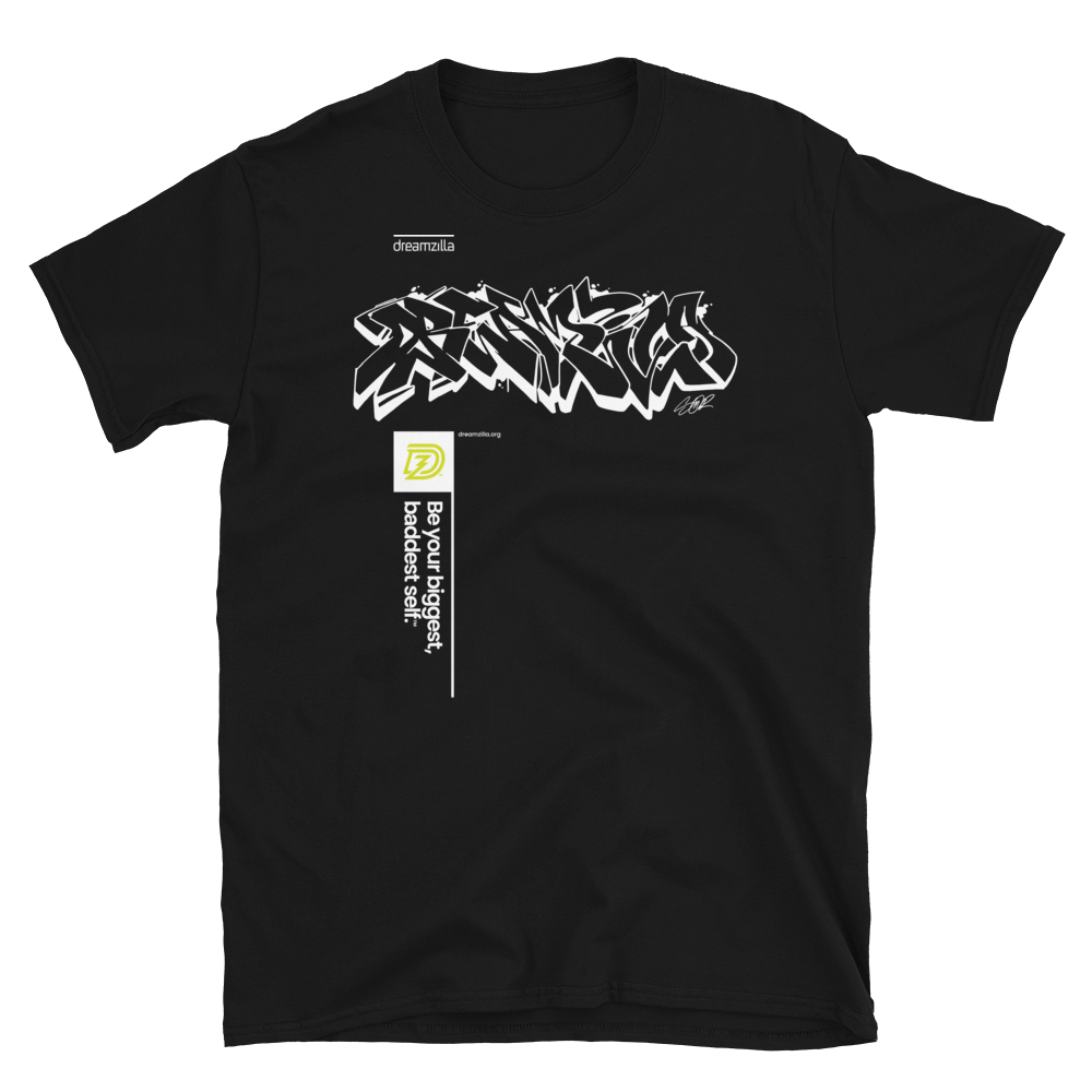 Graffiti Wildstyle by Sanitor ByBBS Unisex Short Sleeve Tee in Black