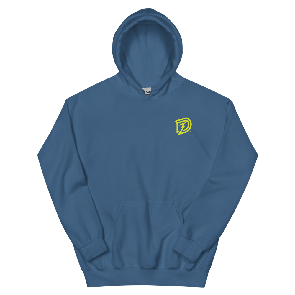 DZ Unisex Hoodie in Indigo Blue