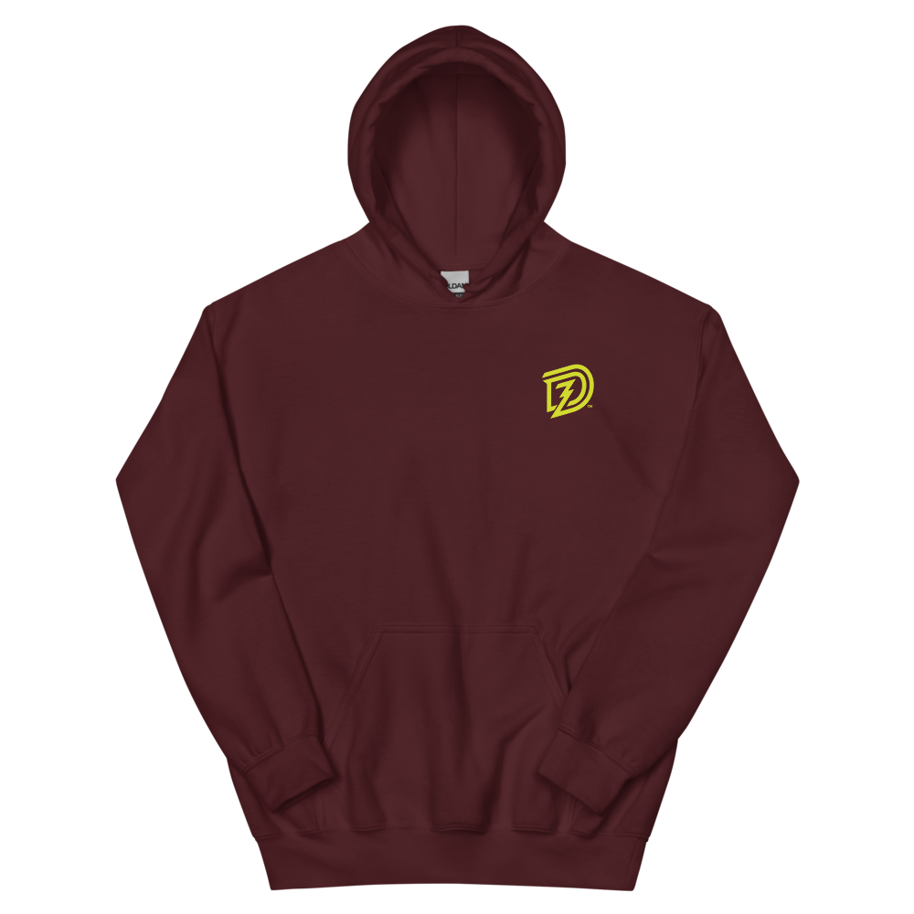 DZ Unisex Hoodie in Maroon