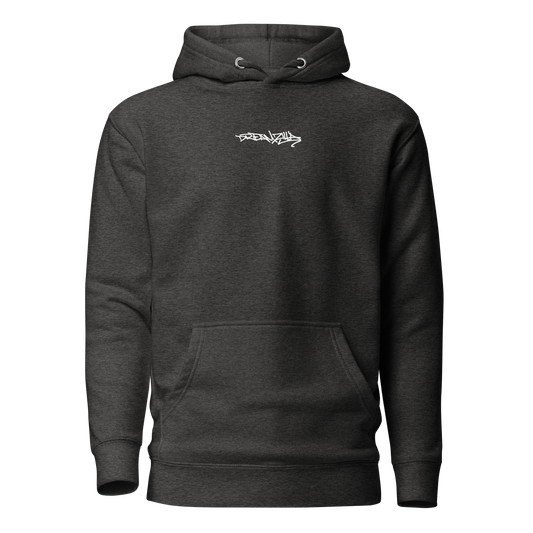 Graffiti Tag+Wildstyle by Sanitor Unisex Hoodie in Charcoal Heather
