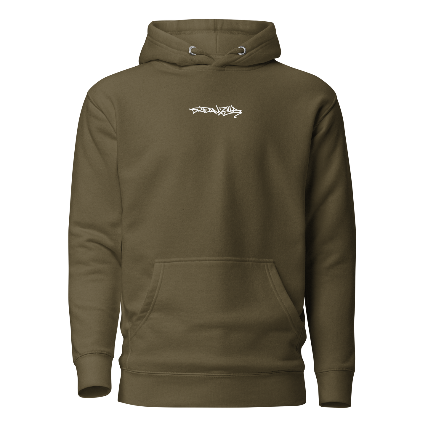 Graffiti Tag+Wildstyle by Sanitor Unisex Hoodie in Military Green