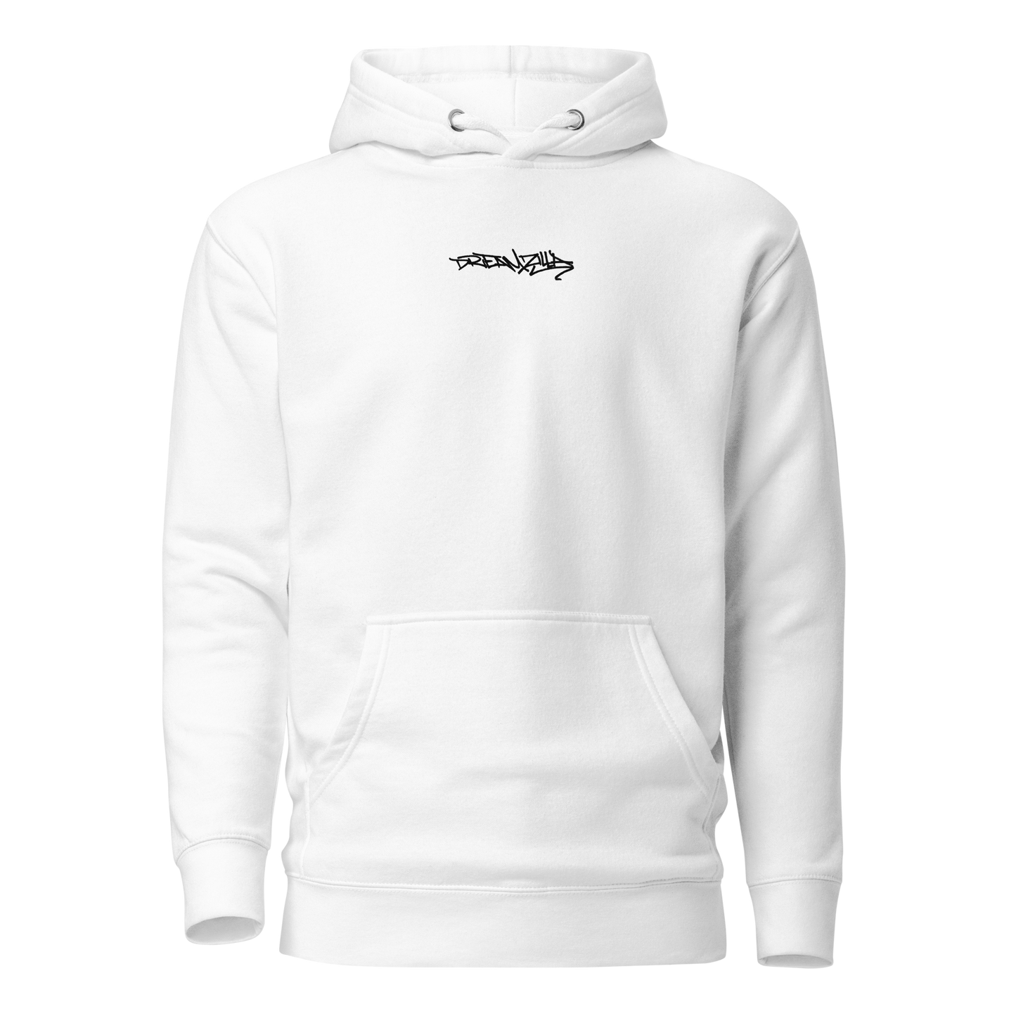 Graffiti Tag+Wildstyle by Sanitor Unisex Hoodie in White