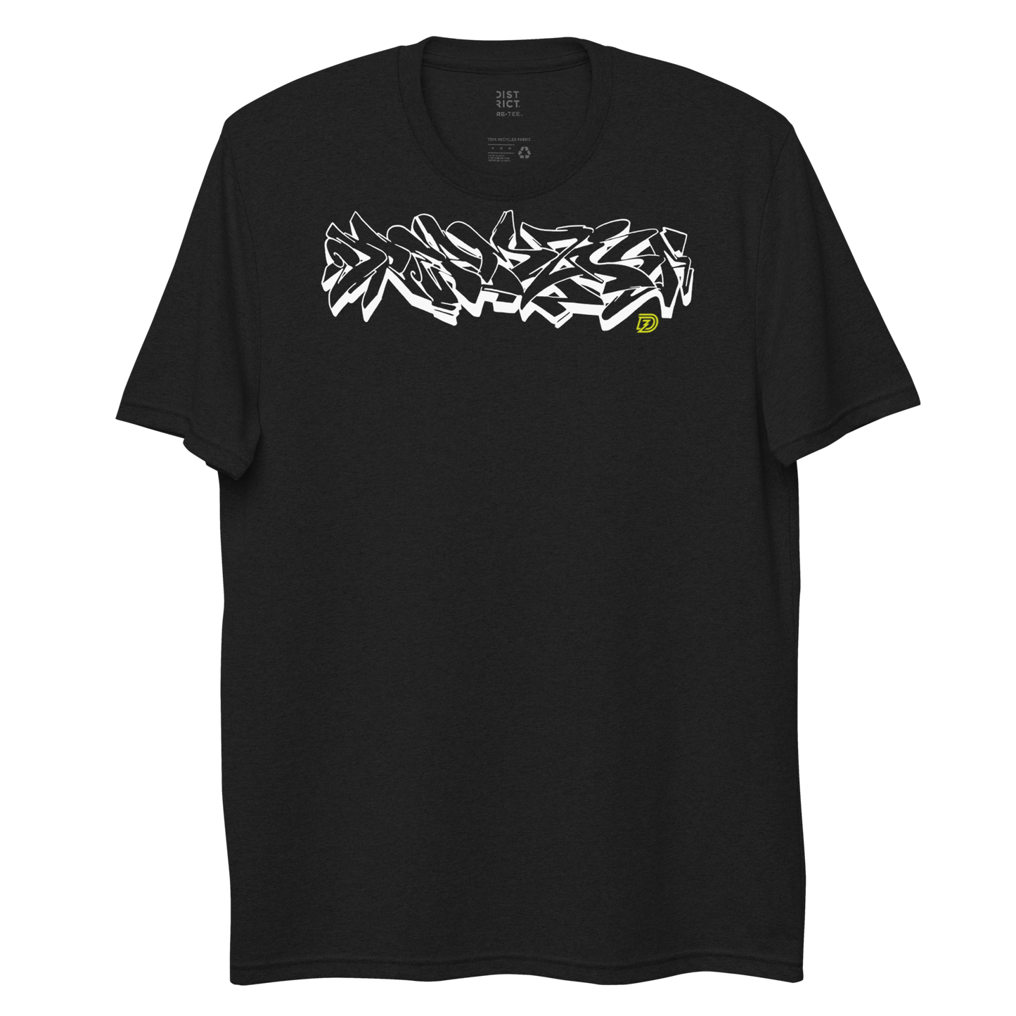 Graffiti Wildstyle 2 by Sanitor Unisex Recycled Short Sleeve Tee in Black