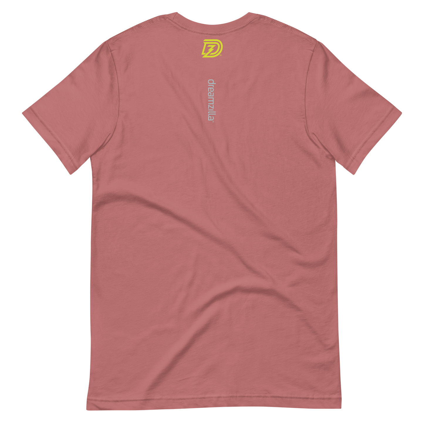 Back of Neurodiversity Rainbow Infinity Unisex Tee in Mauve