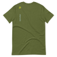 Back of Be Your Biggest Baddest Self Unisex Short Sleeve Tee in Olive