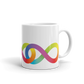 11oz Neurodiversity Linked Rainbow Infinity Mug